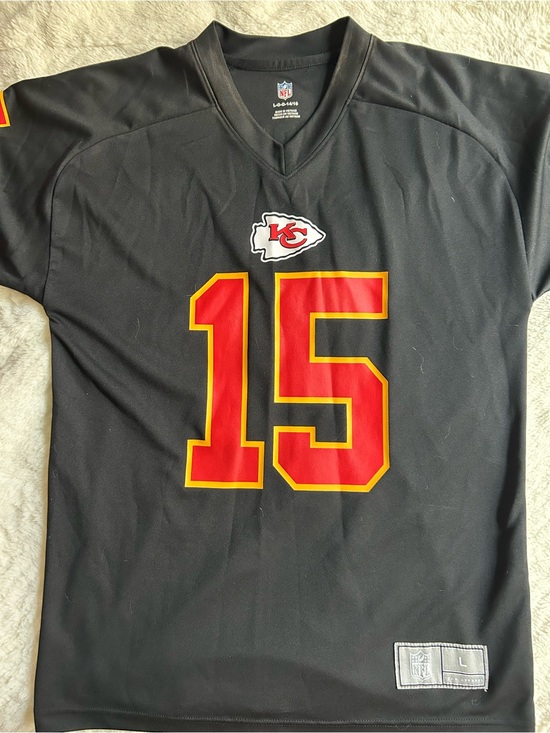 NFL Tops - NFL Black Kansas City Chiefs #15 Mahomes Jersey